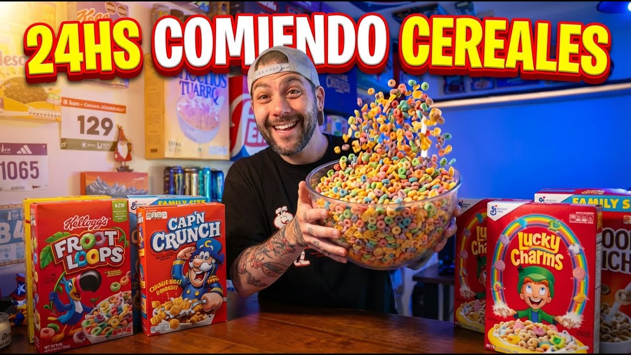 24hs COMIENDO CEREALES!!