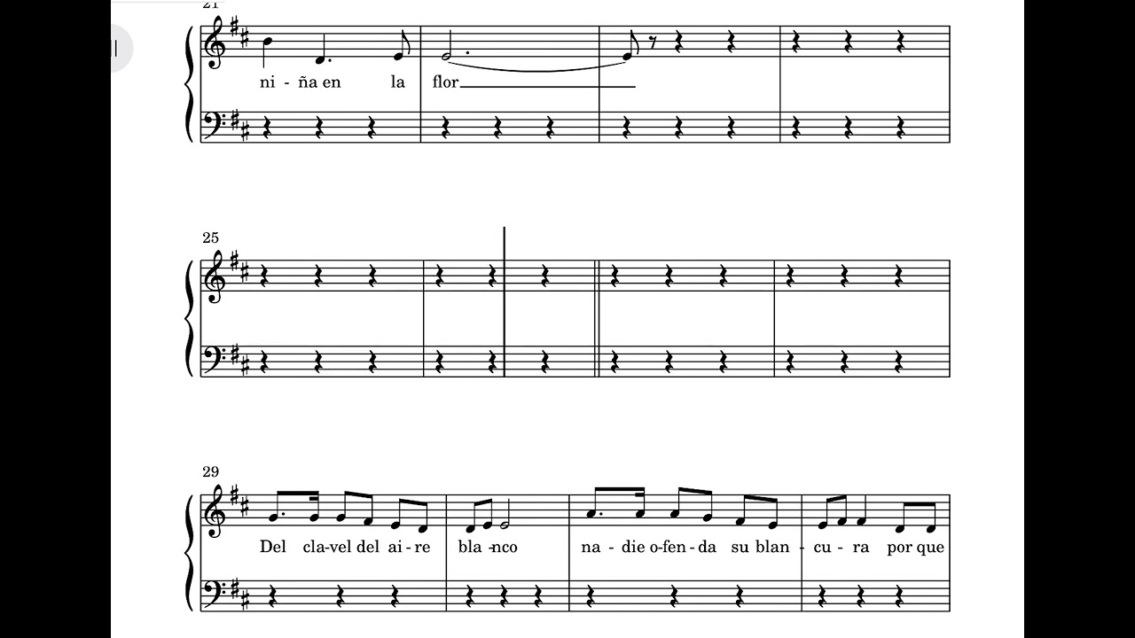 El clavel del aire blanco - Guastavino | Guía Vocal
