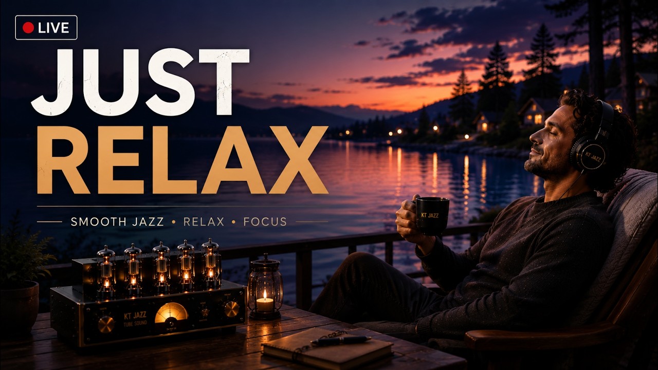Cozy Rainy Night Jazz Cafe ☕ Soulful Jazz & Smooth R&B Instrumental for Study, Work & Relax