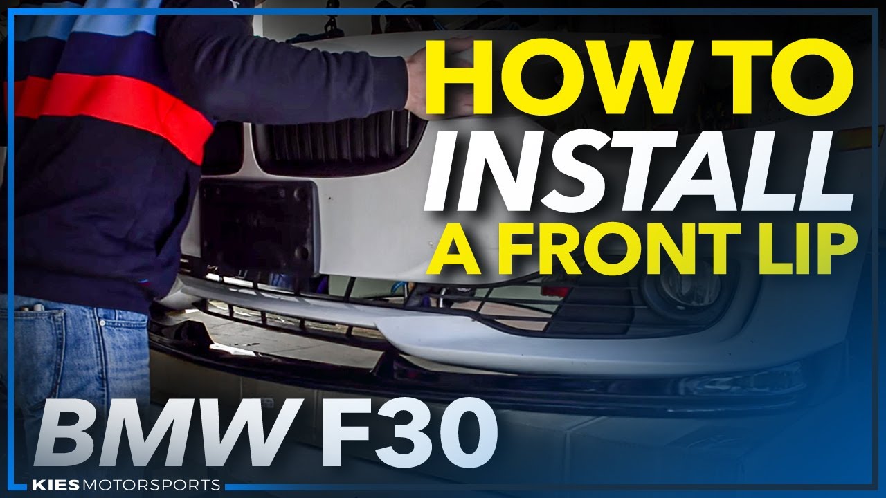BMW F30 Base Front Bumper Lip Install and Bumper Removal Guide