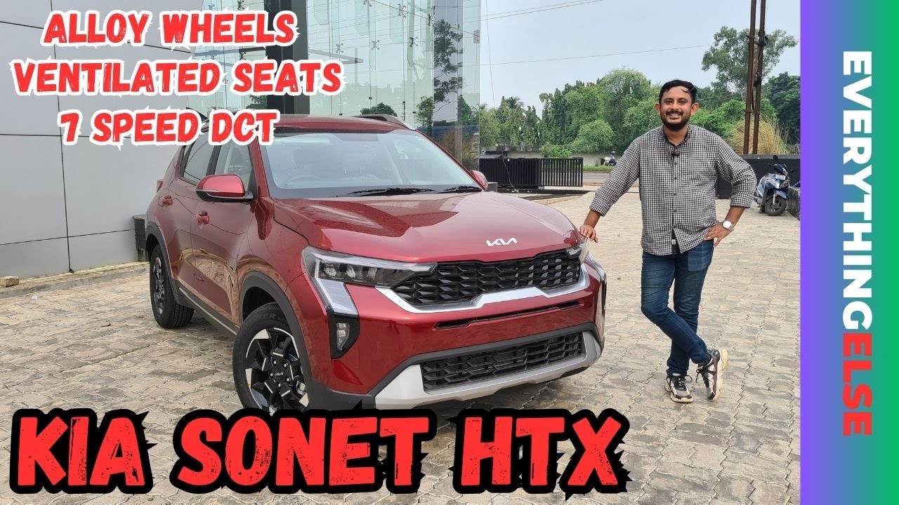Kia Sonet HTX 2024. Sonet HTX 1.0 L DCT Automatic detail review 2024