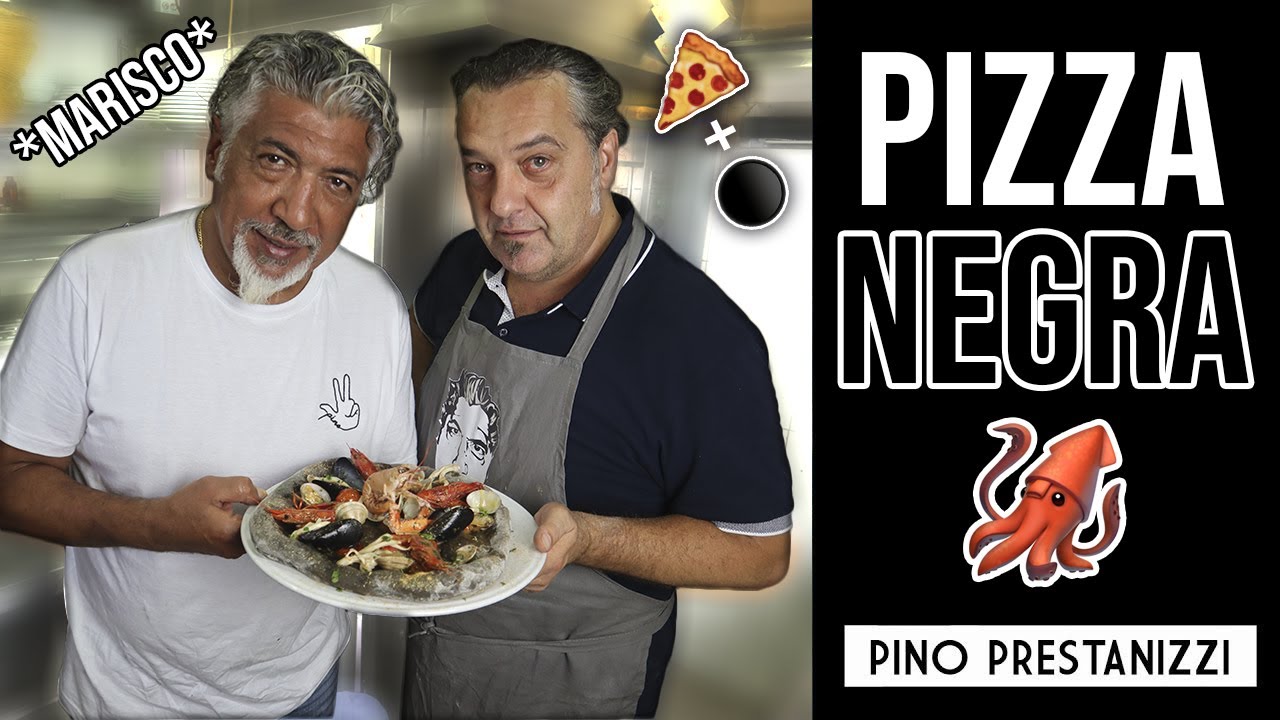 PIZZA NEGRA ai FRUTTI di MARE | Pino Prestanizzi