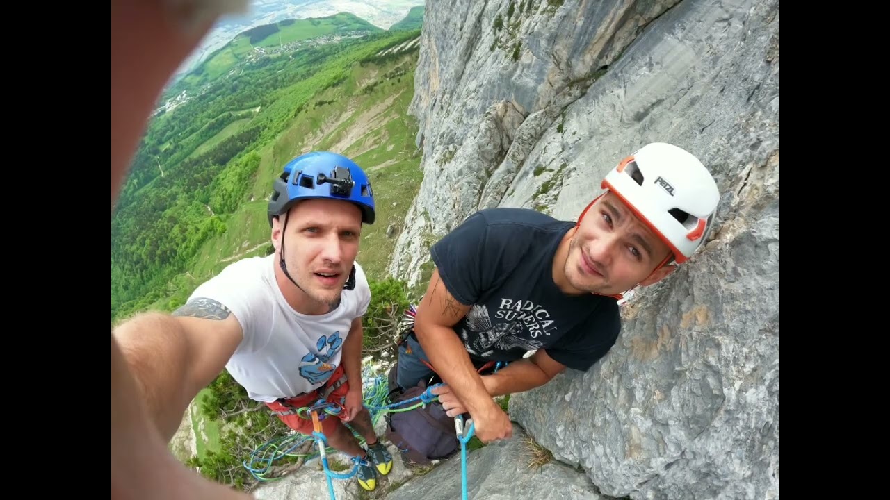 Escalade Grande voie - Rocher du Midi - Miditerranéenne 6b+/6b - Mai 2022