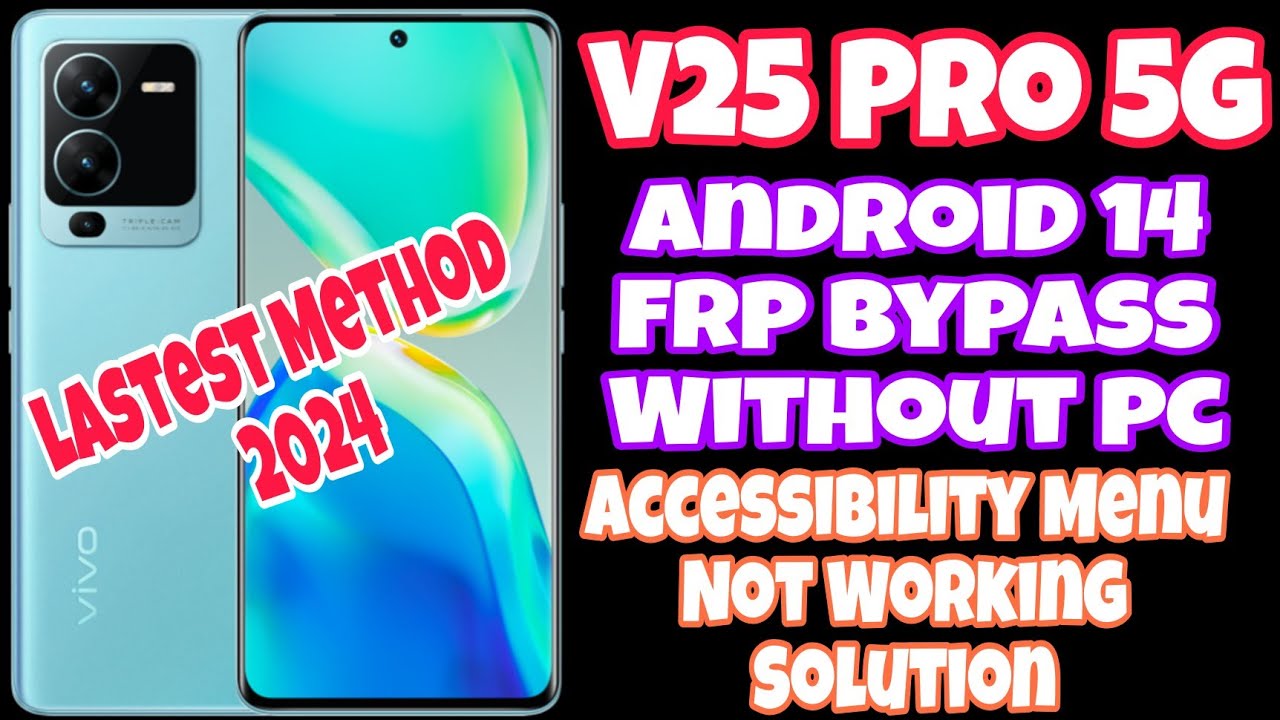 Vivo V25 Pro 5G l Android 14 l Frp Bypass Without Pc l Latest Method March 2024 l #frp #vivov25pro