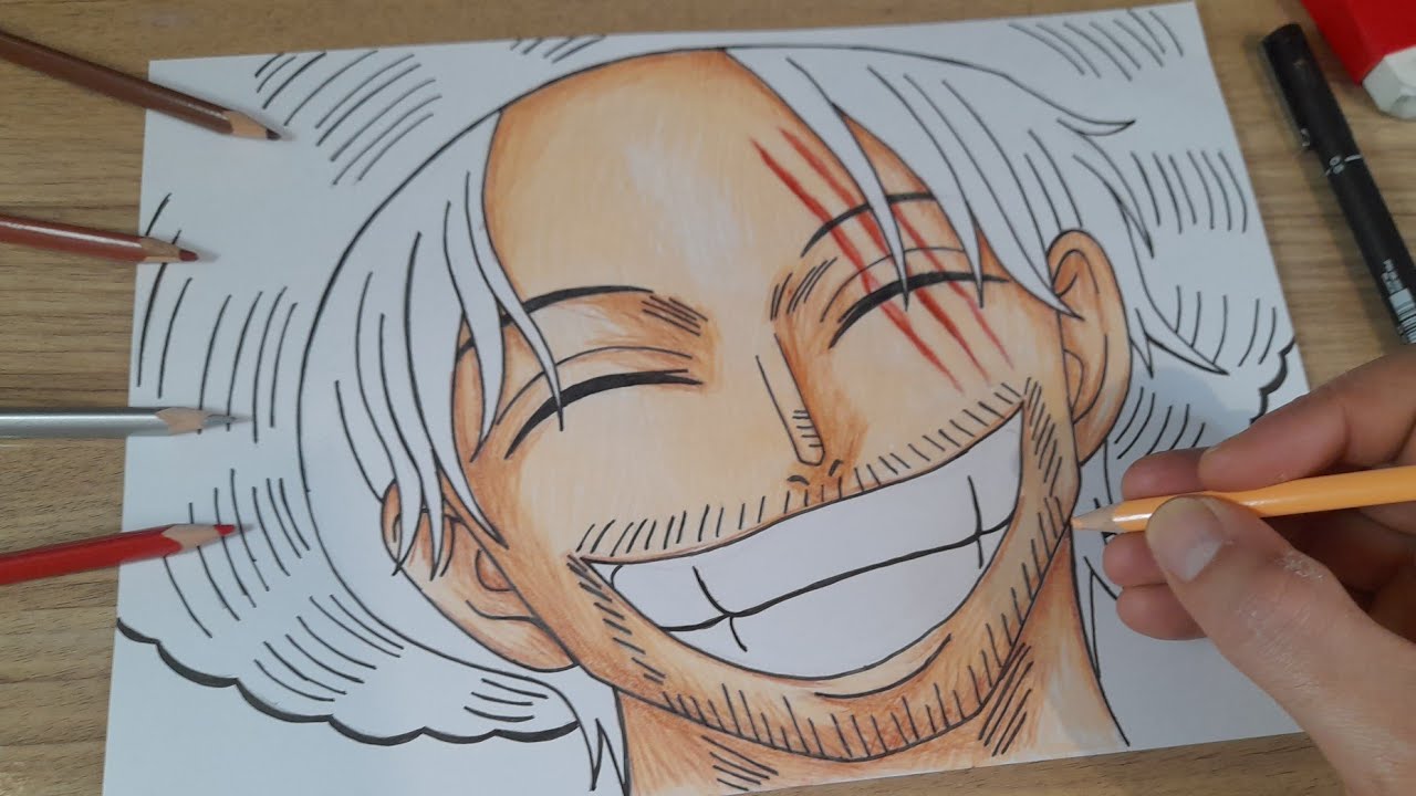 COMO DESENHAR O SHANKS DO ANIME ONE PIECE