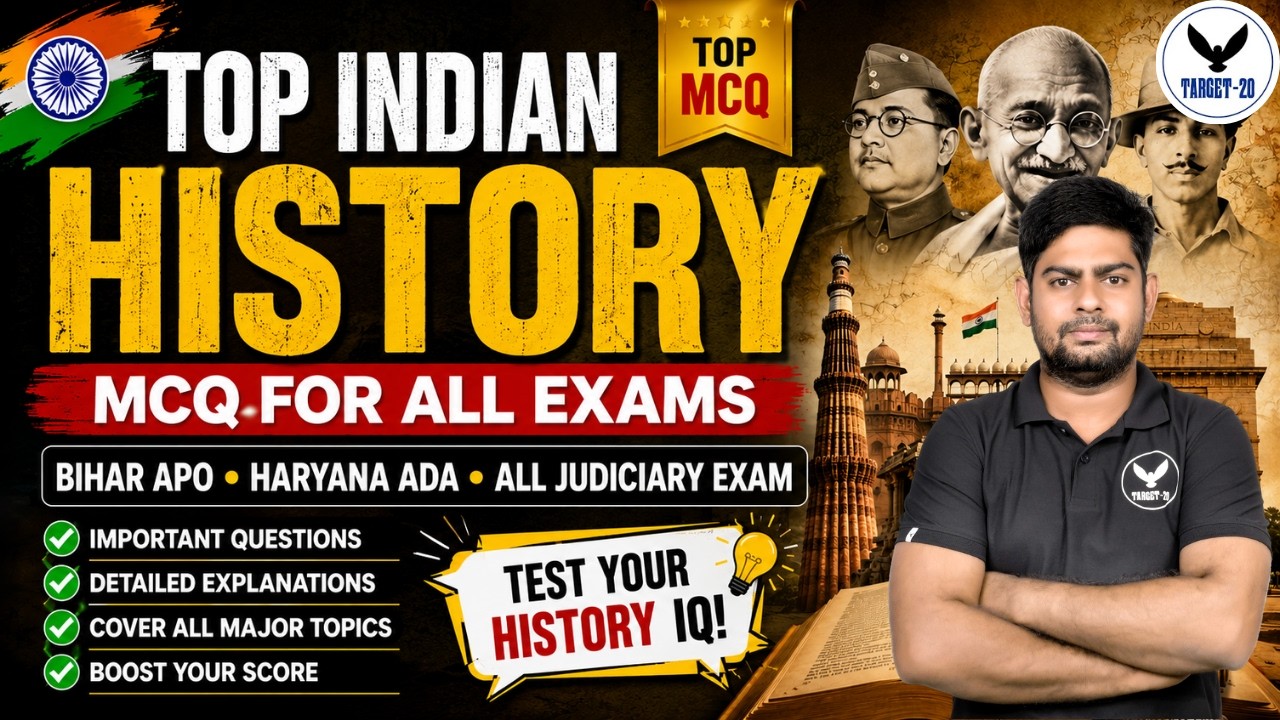 Top Indian History MCQ 2026 | Important History Questions for All Competitive Exams |