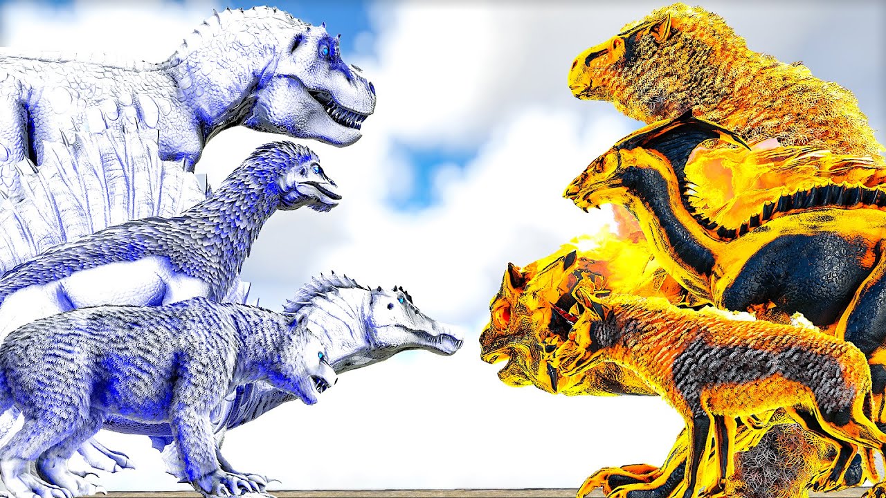 Ascended Celestial Creatures VS Fallen Demonic Creatures | ARK Mod Battle Ep.147