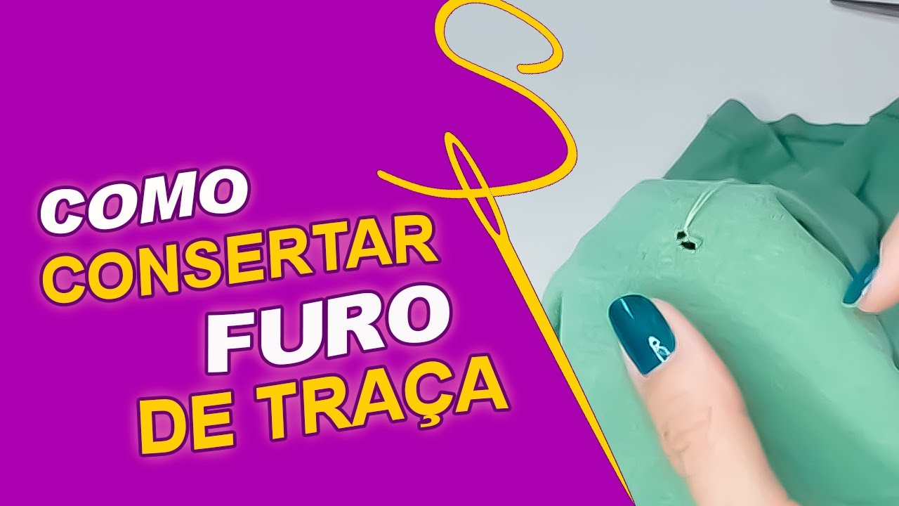 Como consertar furo de traça