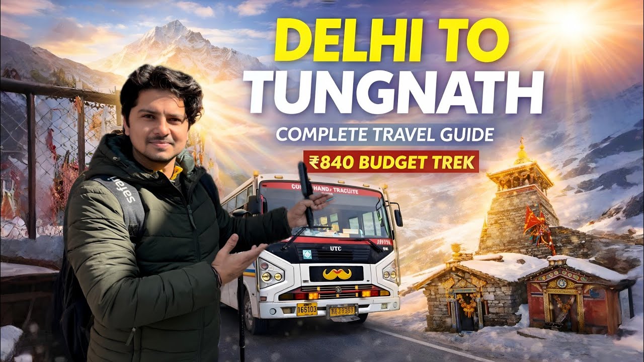 Delhi to Tungnath 🕉️ budget travel 2026 | haridwar se tungnath yatra 🏔️ | Chandrashila Trek video | 