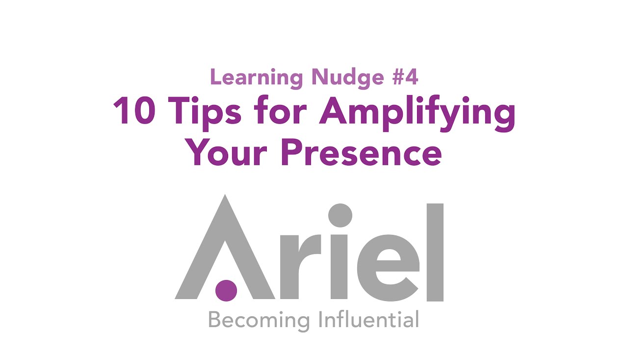 Amplifying Presence Tips | Ariel Group Australasia