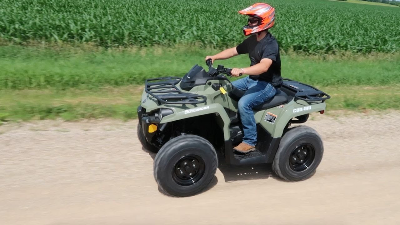 Buying and riding a new Can Am Outlander 450!