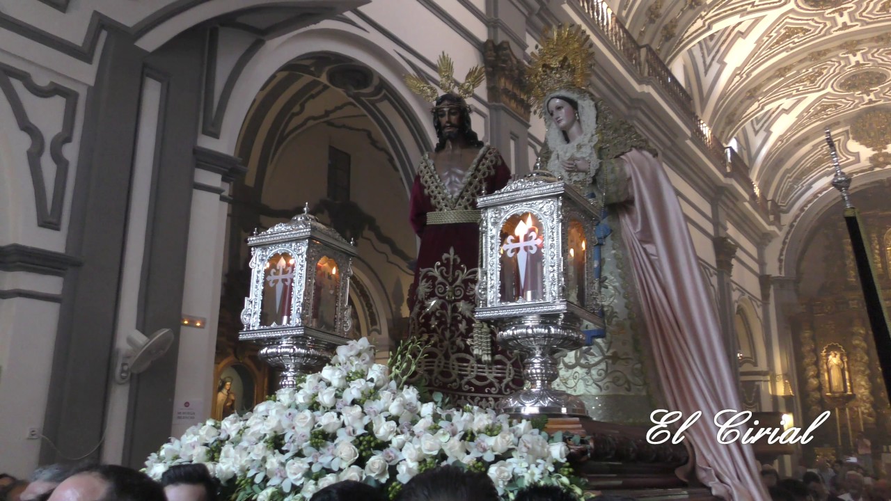 COFRADIA DE LA SENTENCIA MALAGA 2017 TRASLADO DESDE LA IGLESIA DE SAN JUAN A LA DE SANTIAGO 4K