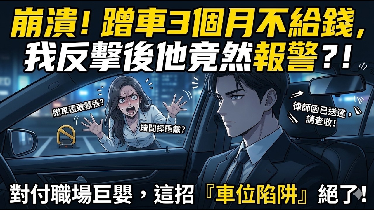 [MULTISUB] 同事蹭車三個月不給錢，還嫌我換自行車上班？反手一個「車位陷阱」，讓沒皮沒臉的巨嬰同事付出代價！27歲還沒斷奶？那就讓律師教你做人！ | 一口氣看完 | 都市爽劇