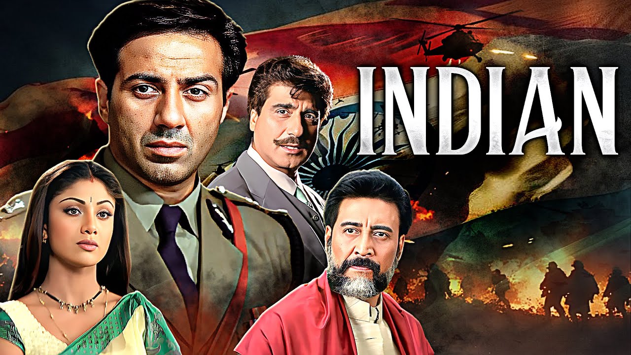एक देशभक्त की प्रेम कहानी - Indian (2001) - Superhit Hindi Movie | Sunny Deol & Shilpa Shetty