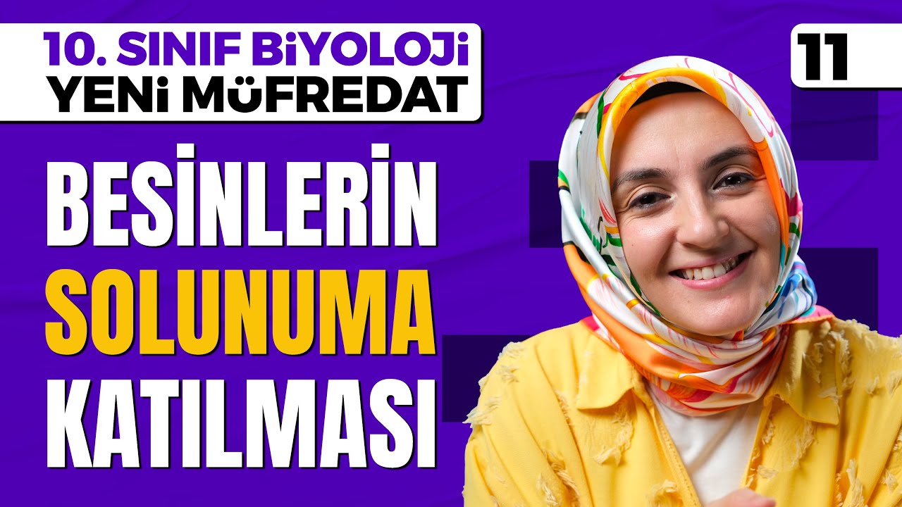 Besinlerin Solunuma Katılma Yolları - 11 | 10. Sınıf Biyoloji (Maarif Modeli, Yeni Müfredat)
