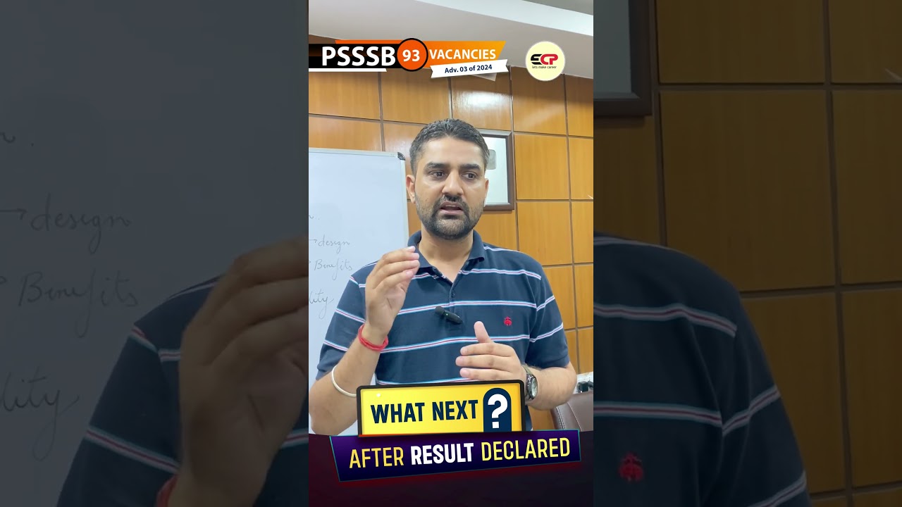 PSSSB JE 03 of 2024 Result Out!  What&rsquo;s Next Full Process Explained