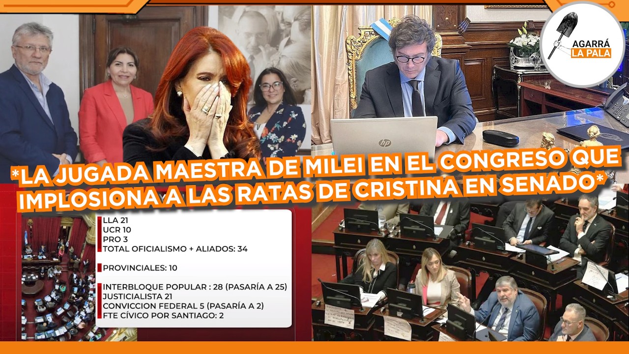 REVELAN JUGADA MAESTRA DE MILEI QUE IMPLOSIONA A LAS RATAS DE CRISTINA EN EL SENADO: 