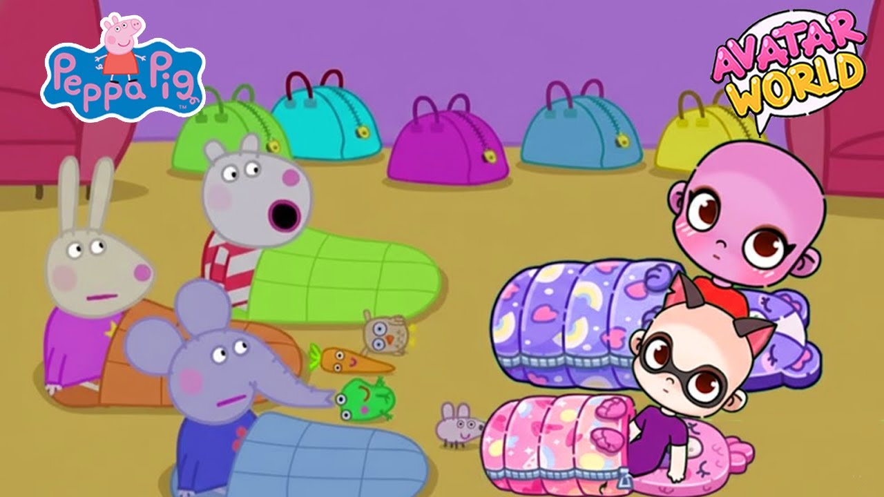 PEPPA PIG EN AVATAR WORLD 🐽 Fiesta de pijamas 💤 Episódios Completos