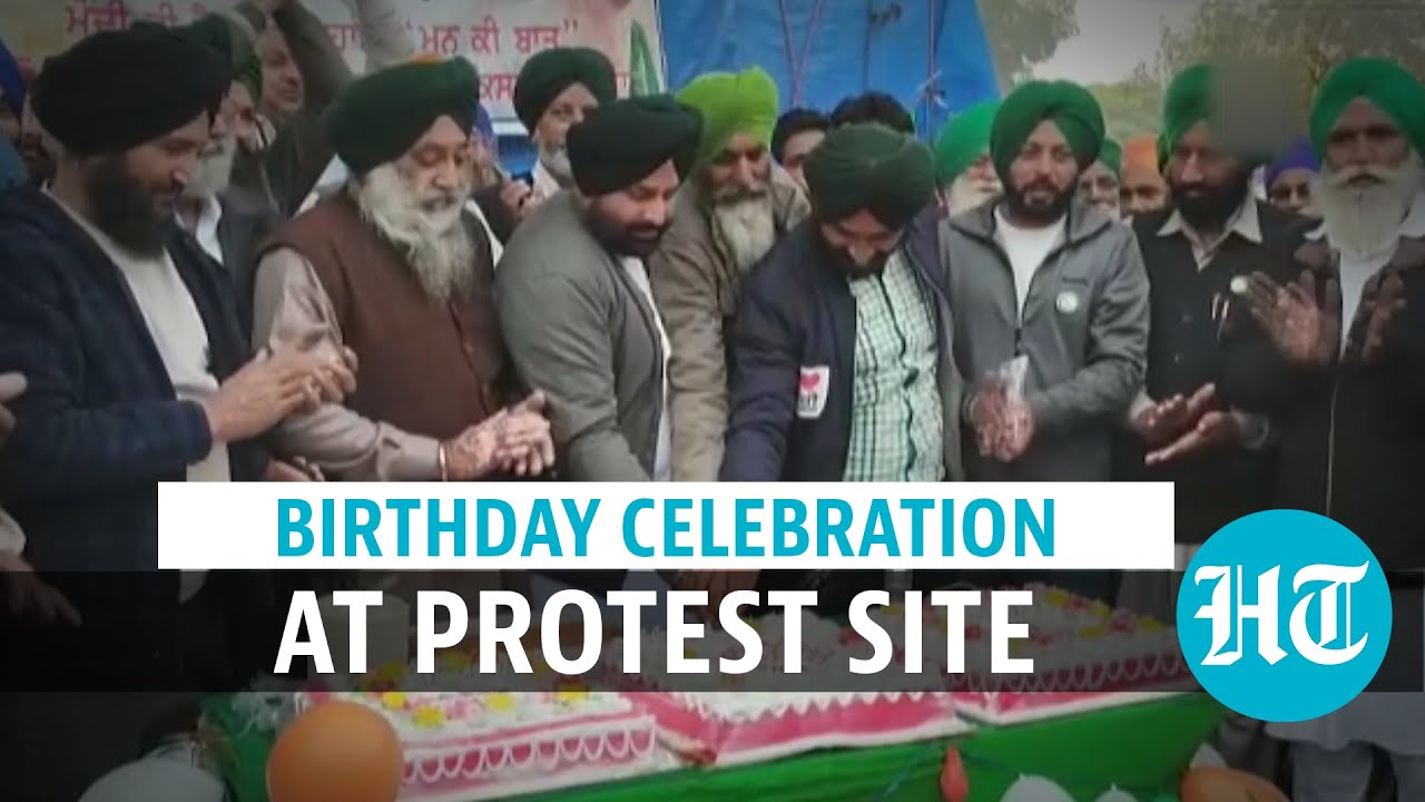Watch: Protesting farmer celebrates daughter's 1st birthday at Tikri border