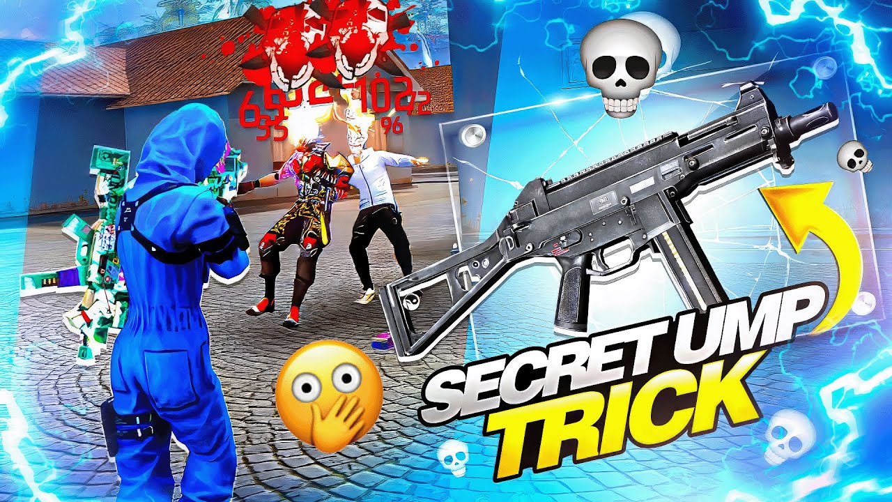 No Recoil 💀 UMP Headshot Tricks 🔥 Secret Tricks + Settings ⚙️ || Free Fire Max