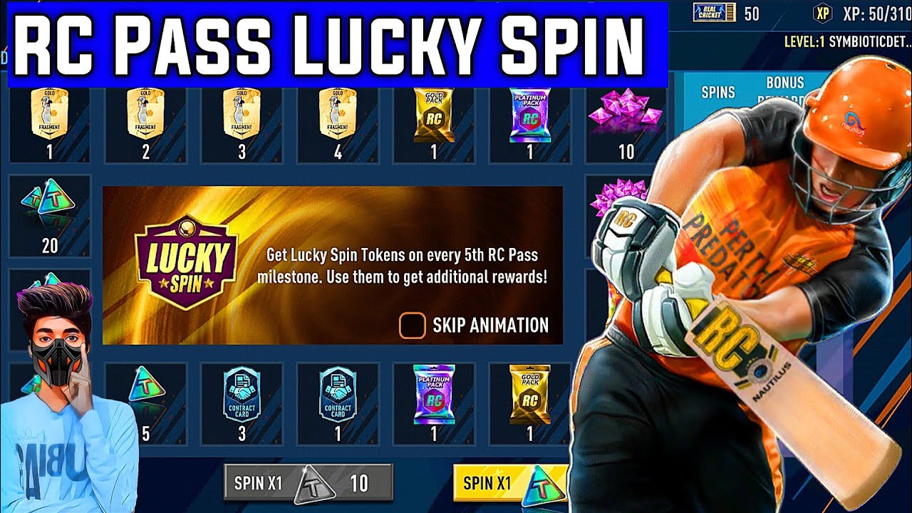 RC Pass Lucky Spin | Real Cricket RC Pass Lucky Spin Rewards Claim | Real cricket Lucky Spin 