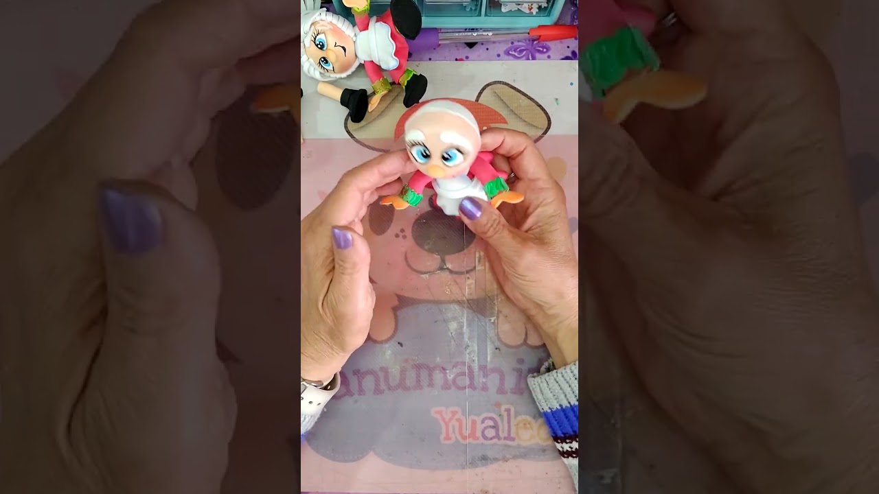 Punteras de navidad, sra, Claus, clase #4