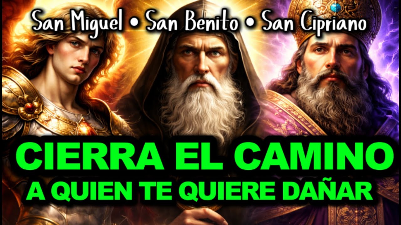 ORACIÓN PODEROSA CONTRA MAGIA, ENVIDIA Y MALDICIONES | SAN BENITO, SAN MIGUEL Y SAN CIPRIANO