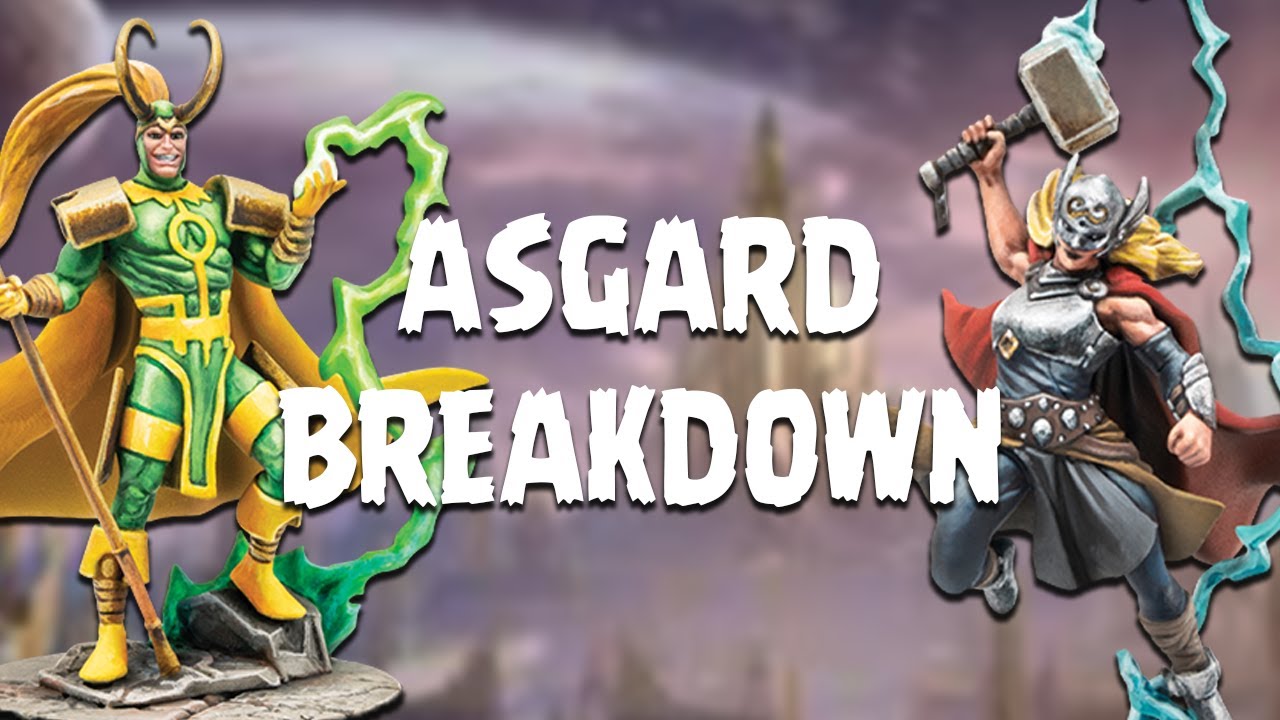 Marvel Crisis Protocol NEW ASGARD BOX BREAKDOWN Mighty Thor  Loki  Lady Sif Thor Hero of Midgard MCP
