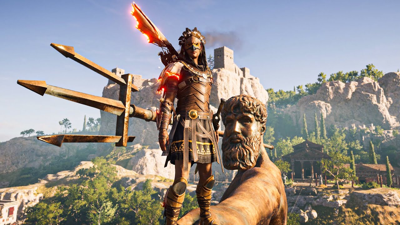Assassin's Creed Odyssey - Eagle Warrior Stealth and Action Combat Gameplay