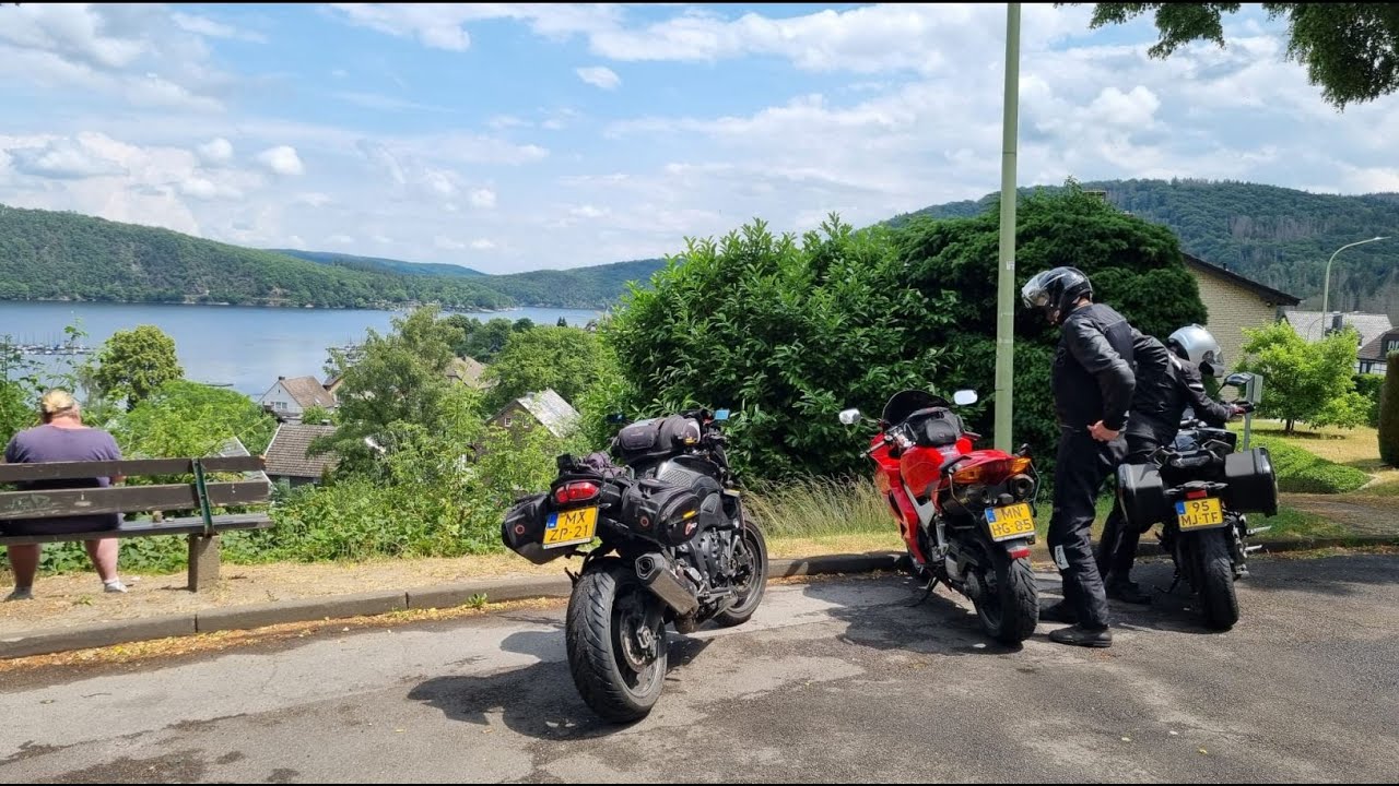 2023-06-21 Motorritje Zuid Limburg (NL)-Rureifel (D)  Ad, Hans en Ad