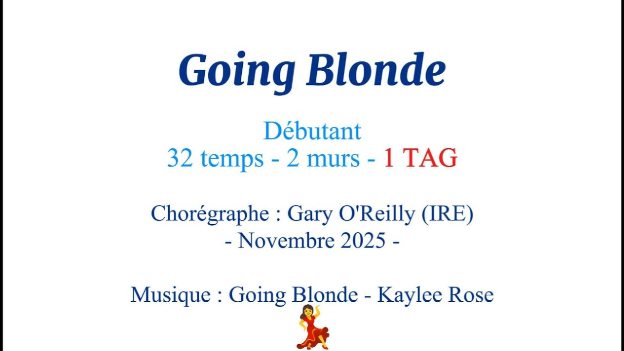 Going Blonde - Beginner LineDance (Gary O'Reilly) - Demo