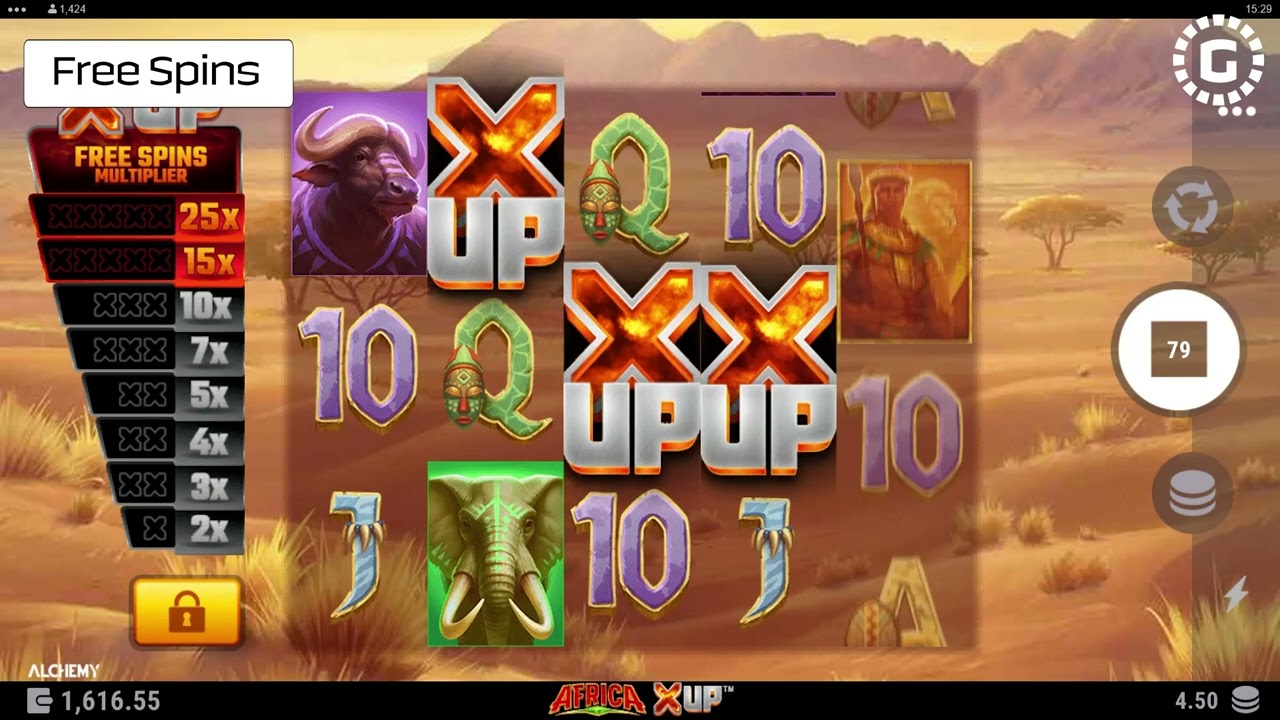 Africa X UP by Alchemy Gaming Slot Features | GamblerID