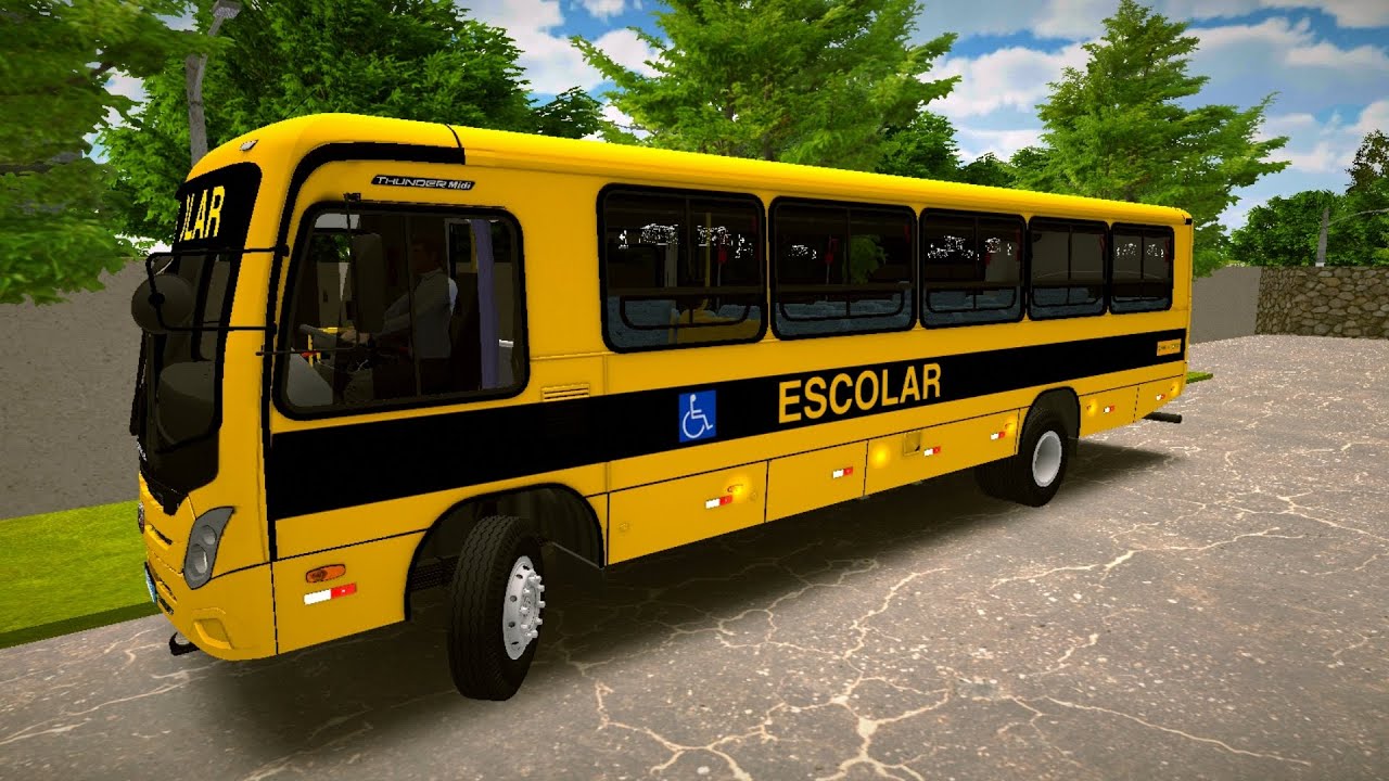 (PBS2) LINHA ESCOLAR URBANA COMPLETA! NEOBUS THUNDER MIDI ESCOLAR VW 15-190 ODR EURO V