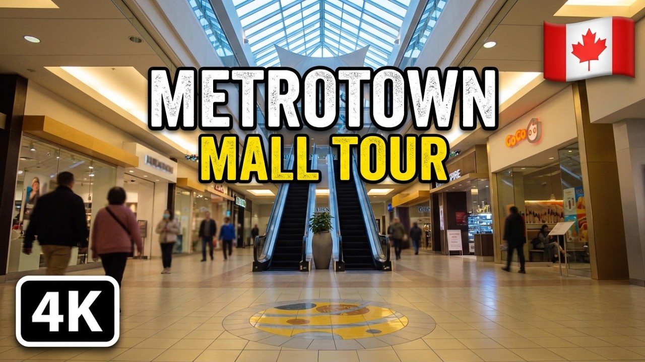 🇨🇦  [4K]  🛍 Walking Around Metrotown Mall, Burnaby BC Canada