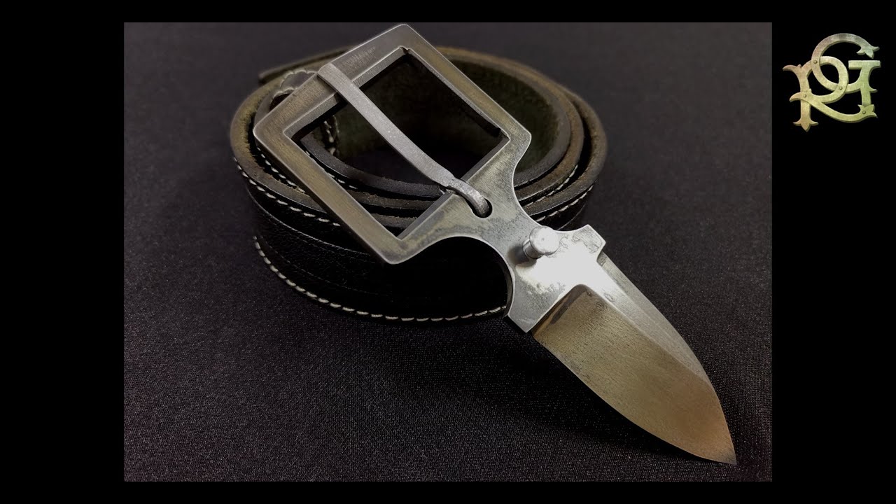 HIDDEN KNIFE in LEATHER BELT.....