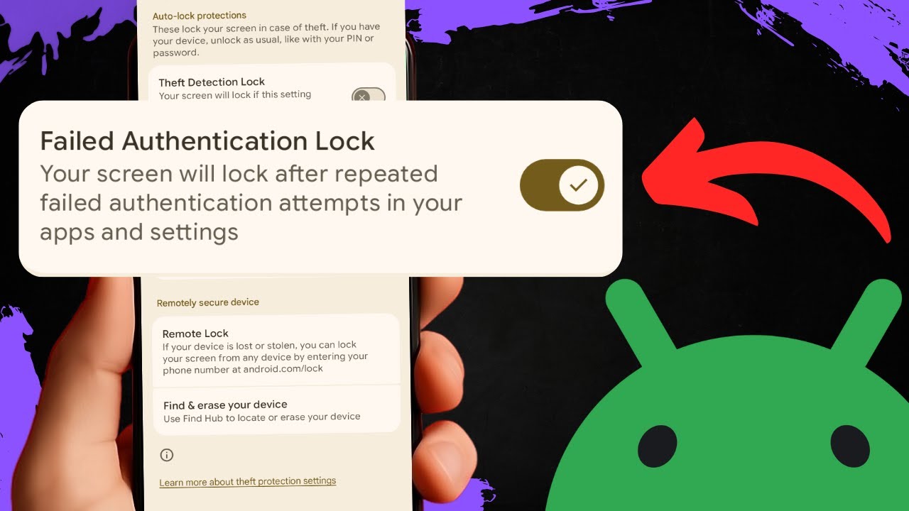 NEW Android Feature Locks the Screen After Failed APP Login Attempts