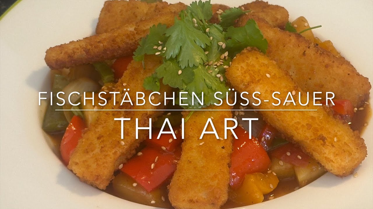 Schnell und einfach: Leckere Fischstäbchen Süss Sauer Thai Art