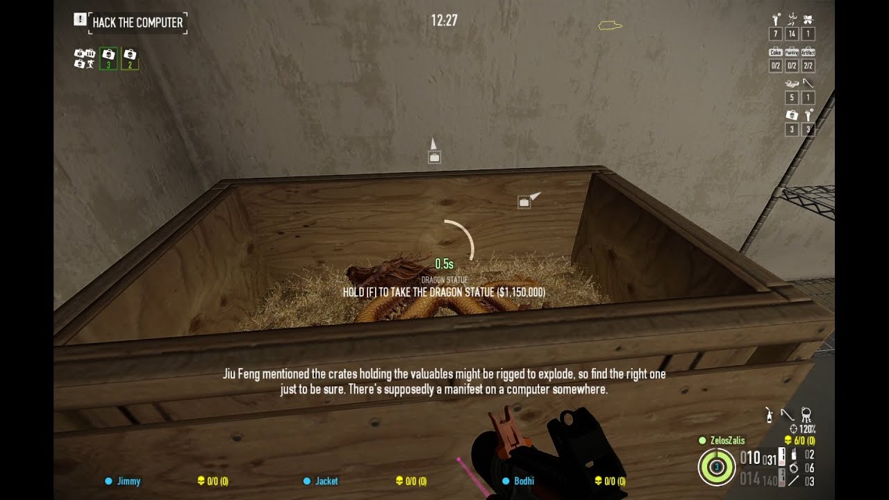 Payday 2 - The Dragon Heist (Solo Stealth, One Down, All loot)