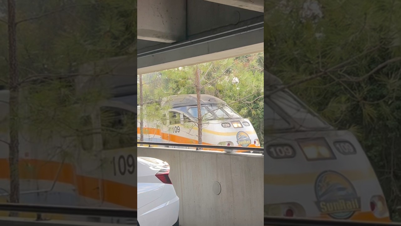 SunRail P324 departs from Maitland with #109 Leading (Garage Shot) #2003 #sunrail #ridesunrail
