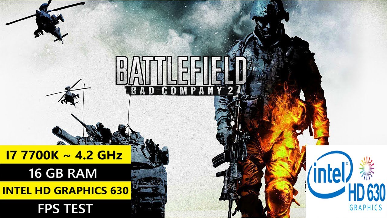 Battlefield bad Company 2 Gameplay on Low End PC | I7 7700K | 16 GB RAM | Intel HD Graphics 630