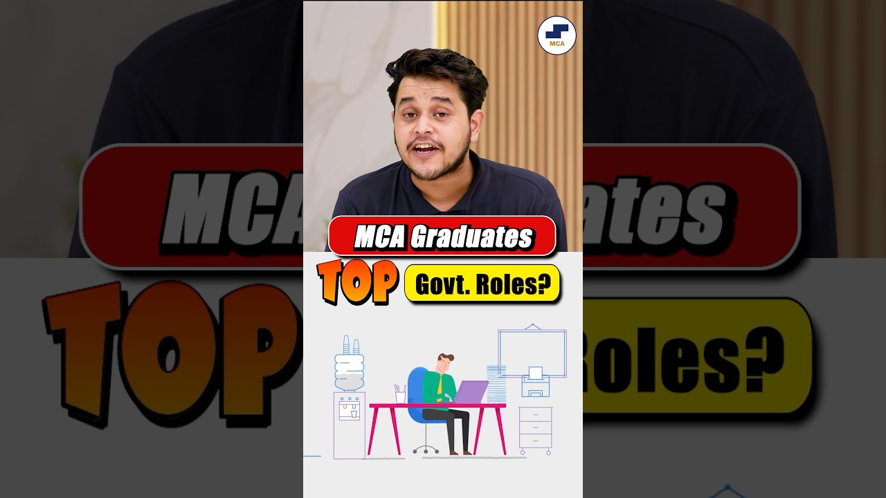 🚀Best Coding Govt. Jobs for MCA Students!💼 Govt. Hiring MCA Students!🤩#shorts #mca #govtjobs
