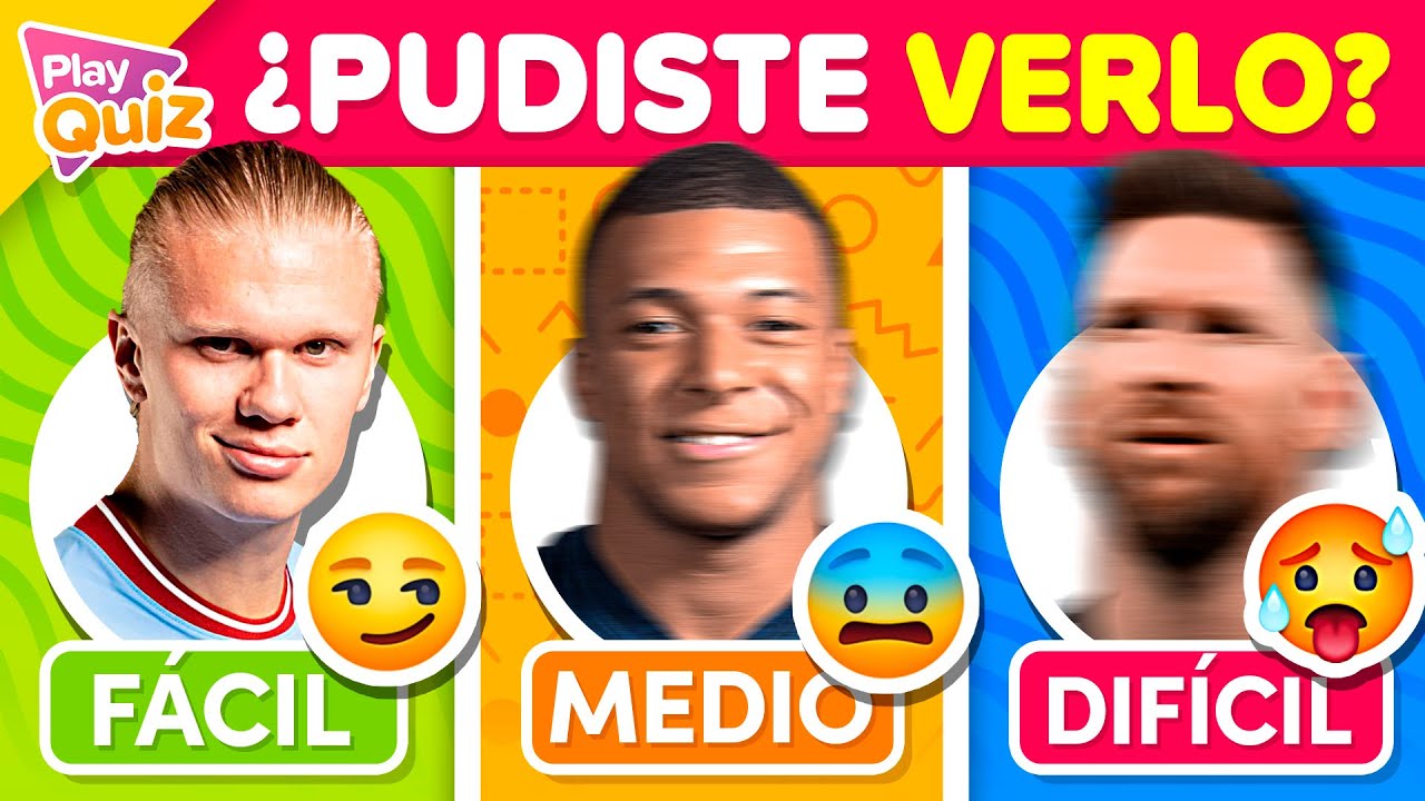 Adivina el Jugador en 0,001 Segundo 😱⚽⚡ ¿Quién es el Futbolista? -  PlayQuiz Trivia - Fútbol