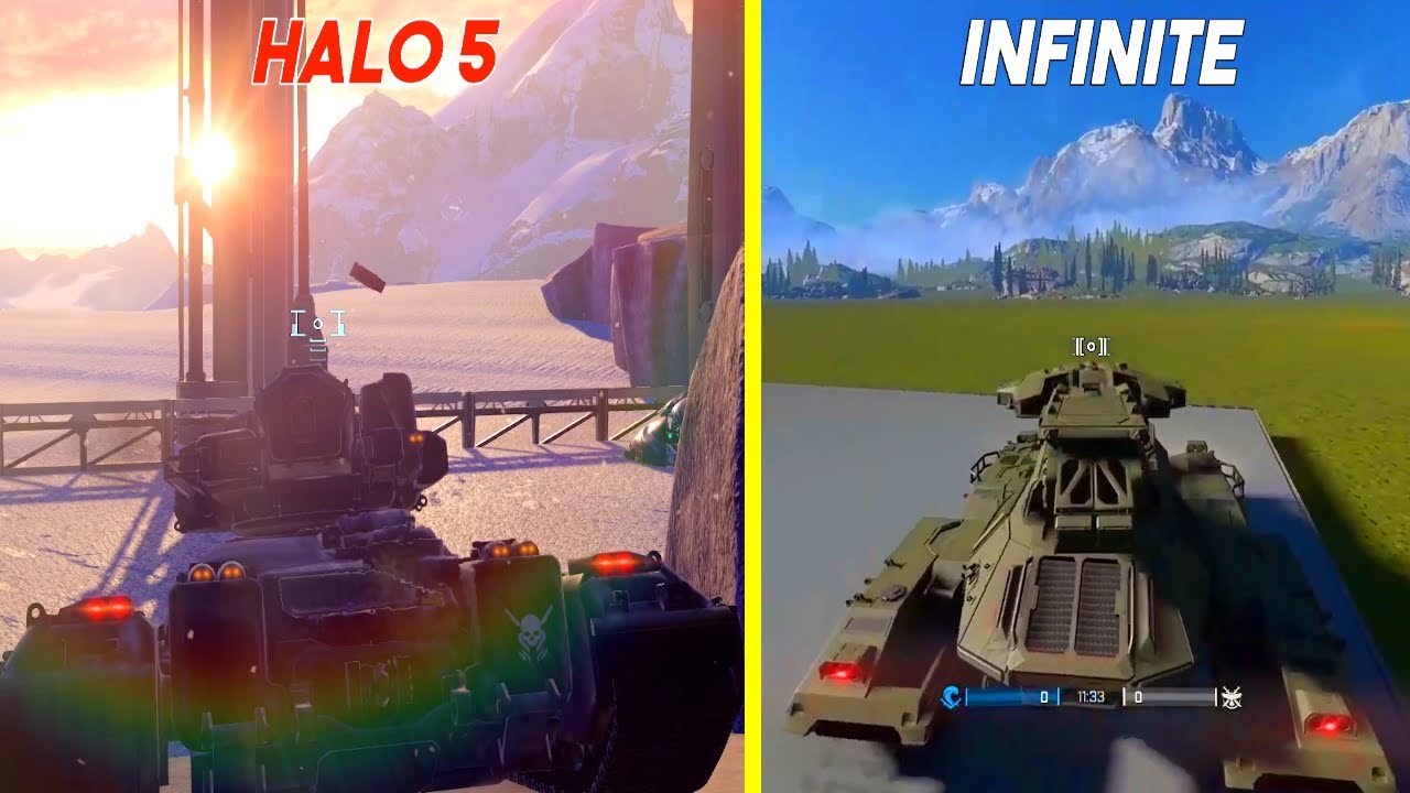 Halo Infinite Tank vs Halo 5 Tank