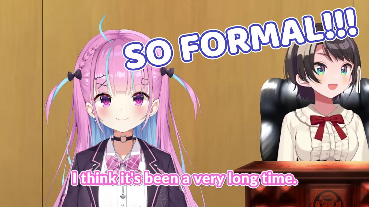 Aqua talked to Subaru politely since they hadn't talked for a long time 【Hololive/ENG Sub】