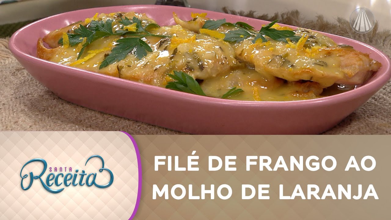Aprenda a fazer um suculento filé de frango ao molho de laranja