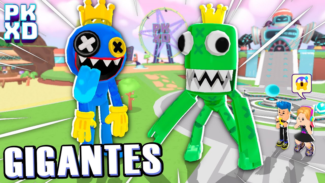 😱 Os Rainbow Friends GIGANTES Invadiram o PK XD