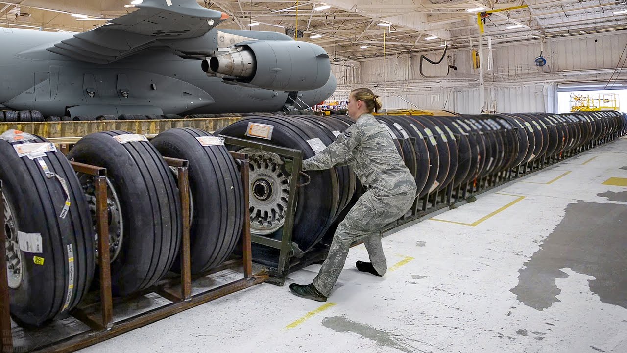Inside Massive US Air Force Facility Storing Billions $ Worth of Spare Parts