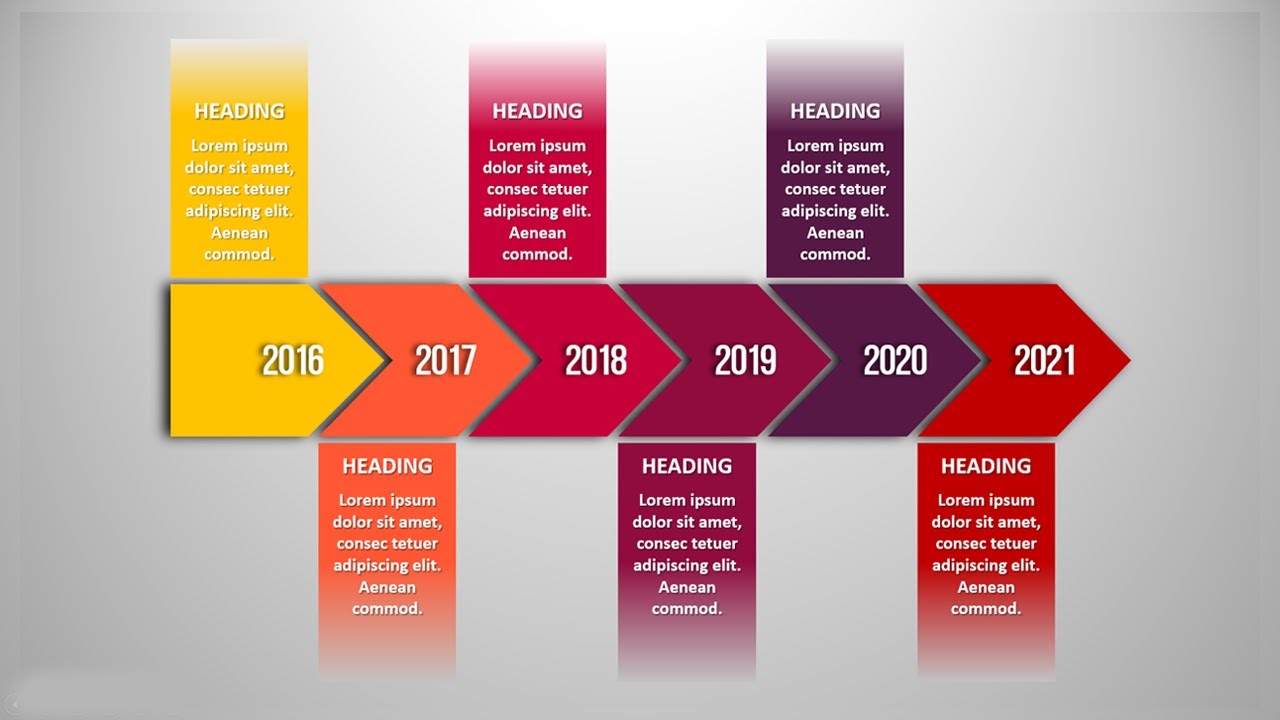 Animated PowerPoint Timeline Slide Design Tutorial | Powerpoint animation timeline design 2021