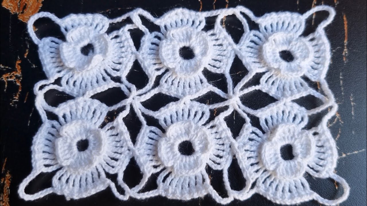 How to Crochet Lacy Motifs-like Stitch for Tablecloth, Table runner, Summer Top, Scarf, Shawl, etc.