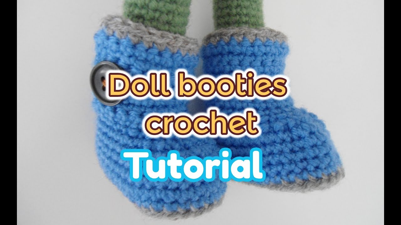 Tilda doll booties crochet